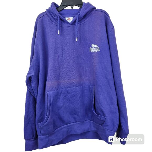 Lonsdale London Long Sleeve Embroidered Logo Pullover Hoodie Large - Picture 1 of 6
